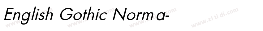 English Gothic Norma字体转换